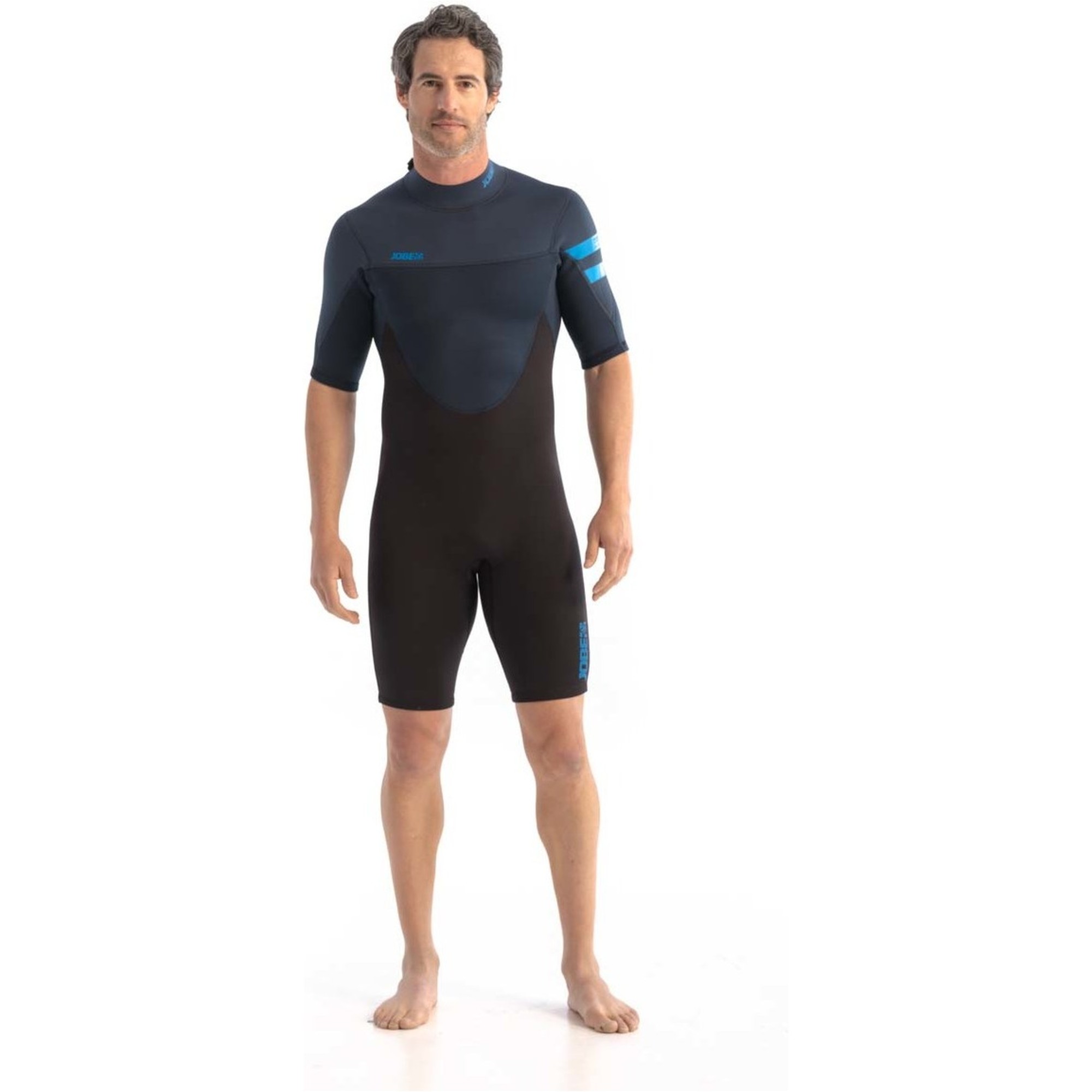 2023 Jobe Mens Perth 3/2mm Shorty Back Zip Wetsuit 30362100 Blue